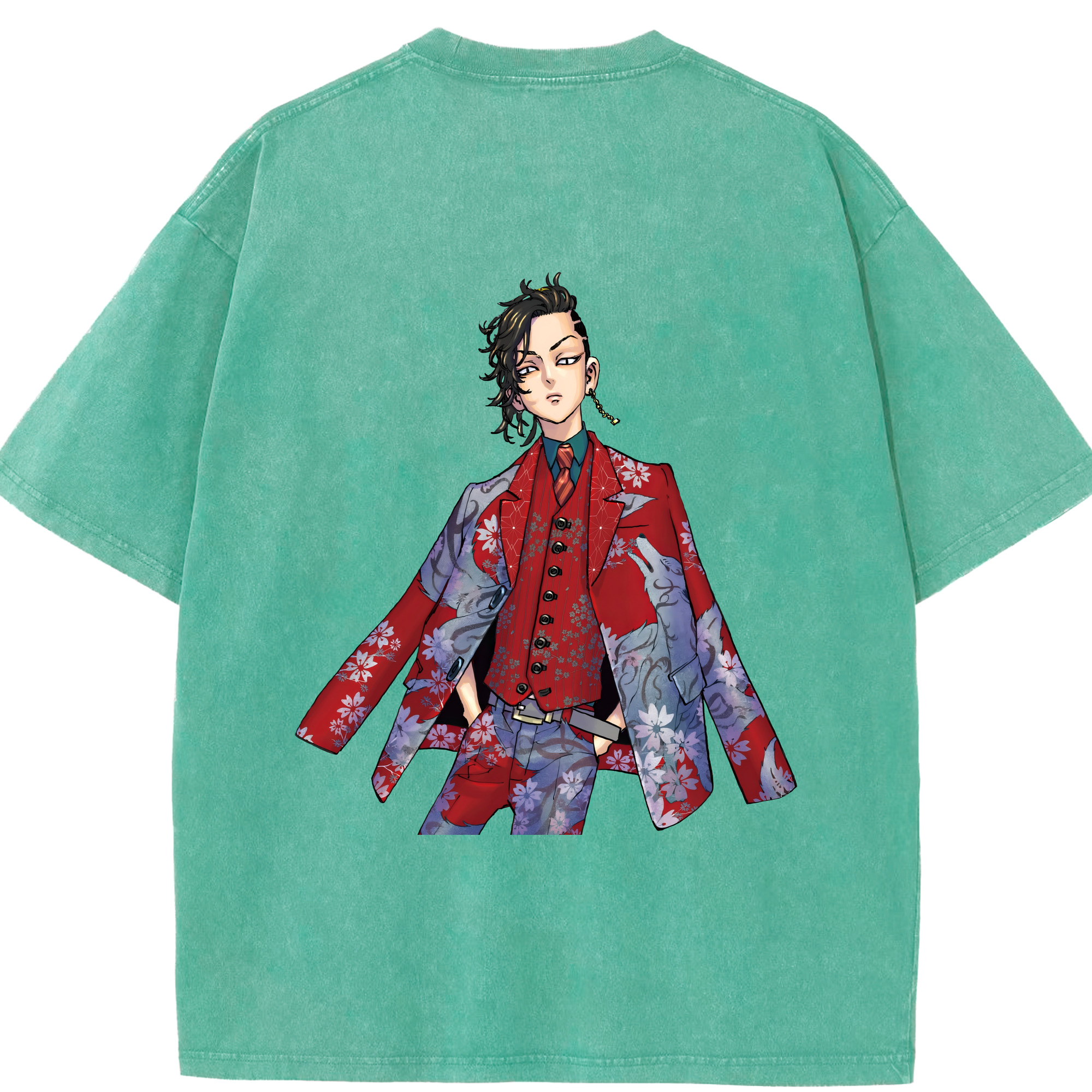 （画像用） 東京リベンジャーズ Tokyo Revengers 綿100% ヴィンテージ風 半袖Tシャツ（背面プリント）